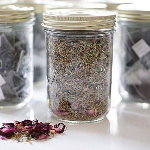 image:imageLe Parfait Familia Wiss Terrine Wide Mouth French Glass Jar wAirtight 2Piece System Gold Lids Ideal for Canning Food Storage Meal Prep Cake Jar amp DIY Crafts 16oz Pint Pack of 4 500ml1Ld110 Set4