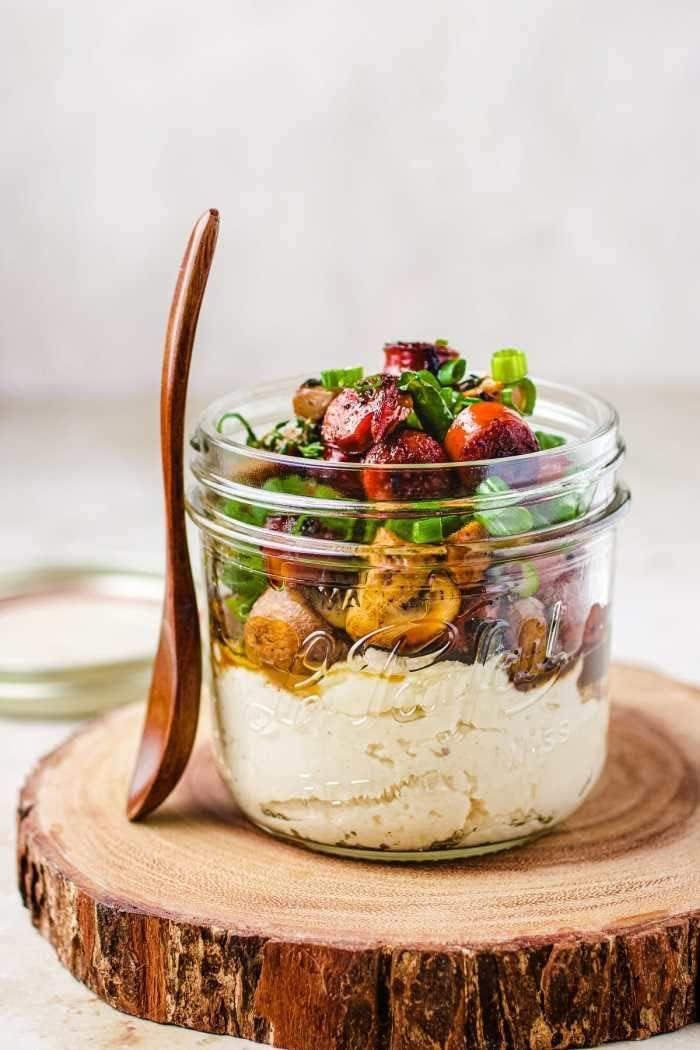 image:imageLe Parfait Familia Wiss Terrine Wide Mouth French Glass Jar wAirtight 2Piece System Gold Lids Ideal for Canning Food Storage Meal Prep Cake Jar amp DIY Crafts 16oz Pint Pack of 4 500ml07oz Set4