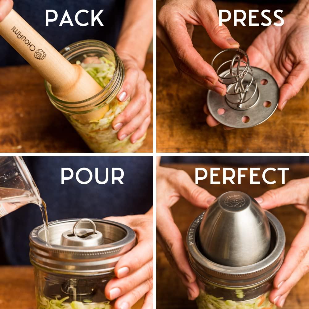 image:imageLE PARFAIT Stainless Steel Fermenting Kit with 1L Glass Jar 1 EA