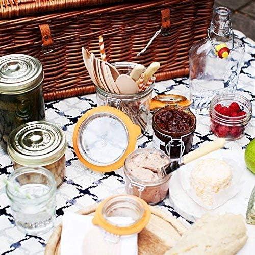 image:imageLe Parfait Super Terrine Jar 12oz Pack of 6 350ml French Glass Jar Airtight Rubber Seal amp Glass Lid Glass Jars for Kitchen Organization and Storage Containers for Essentials350ml Set6