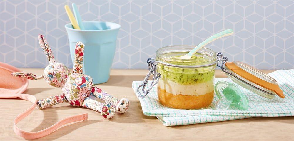 image:imageLe Parfait Super Terrine Jar 4oz Pack of 4 125ml French Glass Jar Airtight Rubber Seal amp Glass Lid Glass Jars for Kitchen Organization and Storage Containers for Essentials125ml Set4