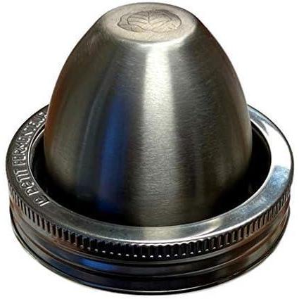 image:imageChouAmi The Little Fermenter Stainless Steel Fermenting Lid for Le Parfait Glass Canning Jars Device Only1