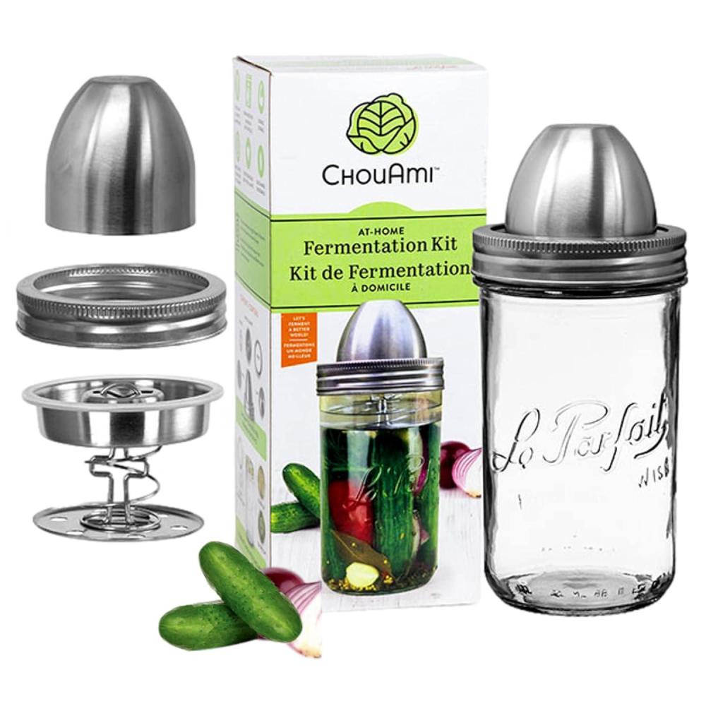 image:imageLE PARFAIT Stainless Steel Fermenting Kit with 1L Glass Jar 1 EA
