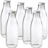 image:imageLe Parfait Bottles French Glass Milk Bottle with 48mm Printed Logo Airtight Metal Twist Cap  Used for Smoothie Water Bottle Preserved Tomato Sauce amp other Soups 32oz Pack of 6 1 LiterMilk Cap 1L 32oz6Pack