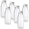 image:imageLe Parfait Bottles Glass Swing Top Bottle with Airtight Printed logo Swing Stopper  Works as Preserving Bottle for Juices amp Salad Dressing 16oz Pack of 3 500mlMilk Cap 500ml 16oz6Pack